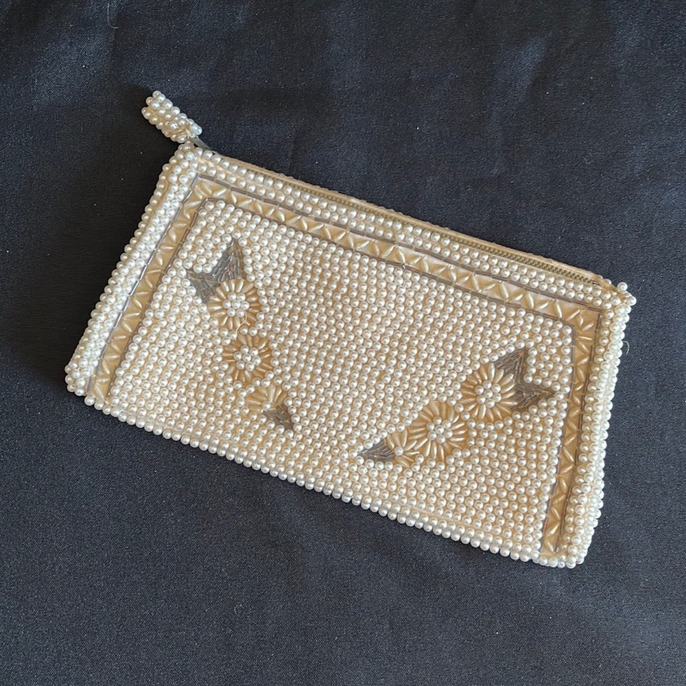 Vintage La Regale Beaded/Bead Clutch~Japan~Evening Bag~Purse~MCM